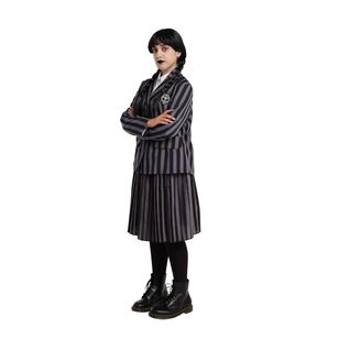 Spooky Hollow Gothic School Uniform Adult Costume Black & Purple