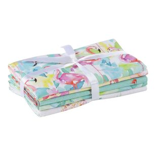 Pink Flamingo Fat Quarter Bundle 5 Pack Multicoloured 49 x 52 cm