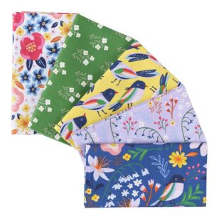 All A Flutter Fat Quarter Bundle 5 Pack Multicoloured 49 x 52 cm