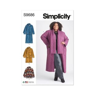 Simplicity Sewing Pattern S9686 Women's Coat and Jacket White