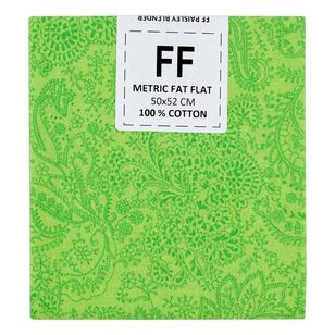 Paisley Blender Cotton Flat Fat Kiwi 50 x 52 cm