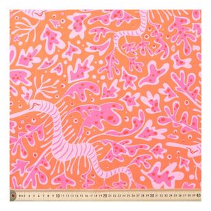 Ellie Whittaker Leafy Sea 112 cm Cotton Poplin Pink 112 cm