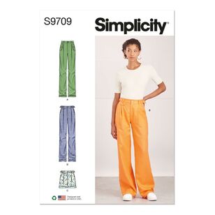 Simplicity Sewing Pattern S9709 Misses' Pants and Shorts White