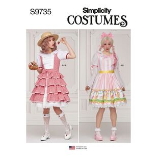 Simplicity Sewing Pattern S9735 Misses' Costume White