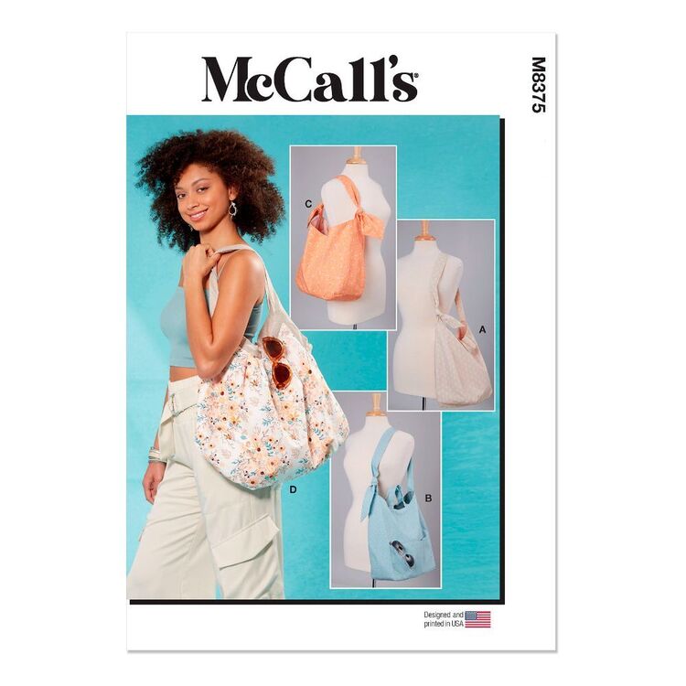 McCall's Sewing Pattern M8375 Bags in Four Styles White One Size