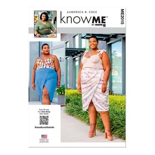 McCall's Know Me Sewing Pattern ME2015 Women's Lined Bustier with C, D, DD Cup Sizes and Skirt White