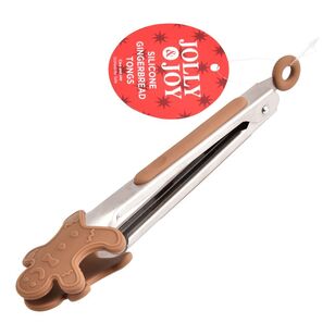 Jolly & Joy Gingerbread Man Tongs Brown 17 cm