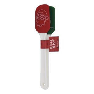 Jolly & Joy Christmas Baking Spatula Set Of 2 Red & Green