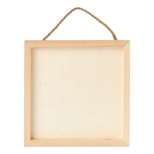 Crafters Choice Hanging Wooden Square Multicoloured 25.4 X 25.4 X 1.9Cm