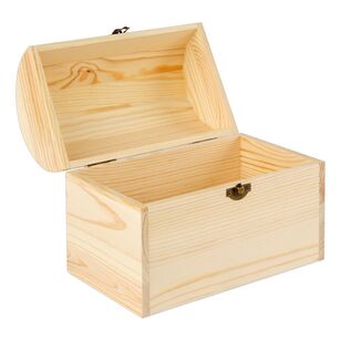 Crafters Choice Wooden Treasure Chest Box Multicoloured 19.8 X 11.9 X 15Cm