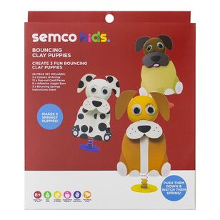 Semco Kids Bouncing Clay Puppies Multicoloured