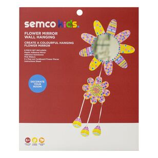 Semco Kids Flower Mirror Wall Hanging Multicoloured