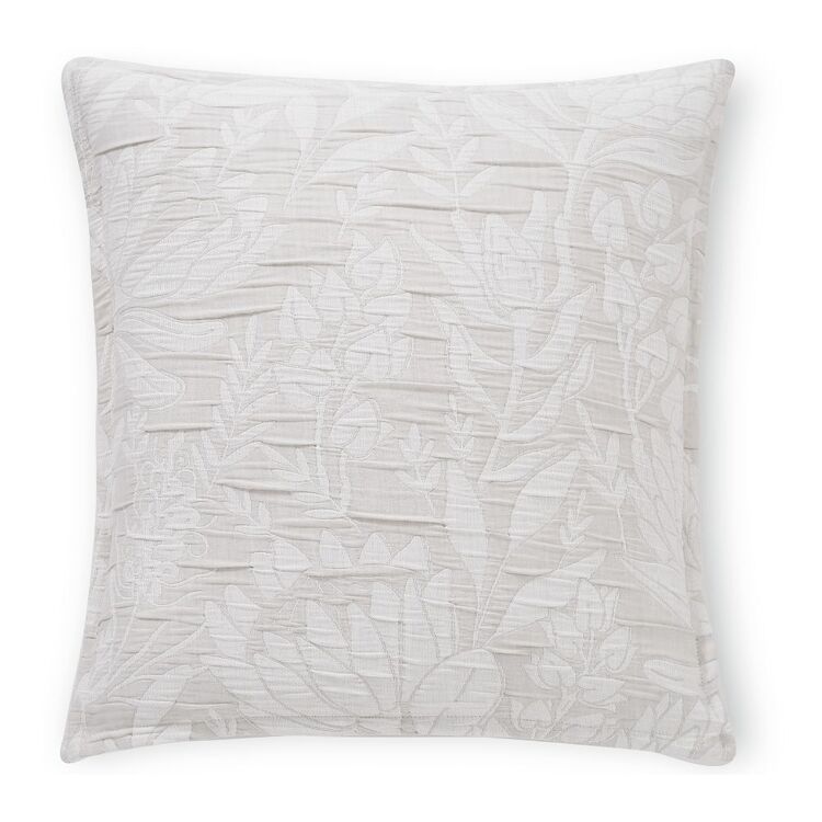 KOO Portia Protea Jacquard European Pillowcase Stone