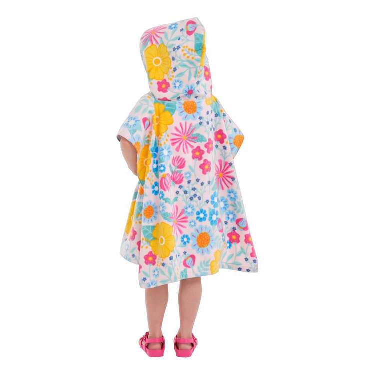 KOO Kids Holly Flower Hooded Beach Towel Poncho Multicoloured 60 x 120 cm