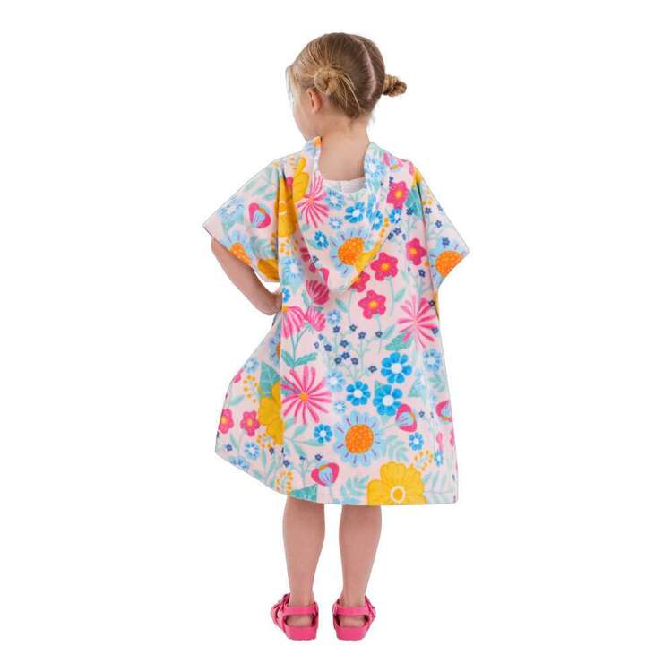 KOO Kids Holly Flower Hooded Beach Towel Poncho Multicoloured 60 x 120 cm