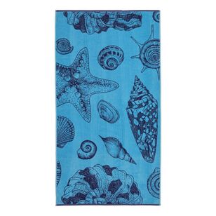 Logan & Mason Conch Beach Towel Blue