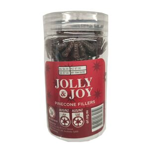 Jolly & Joy Christmas Faux Pinecones Bauble Fillers Natural