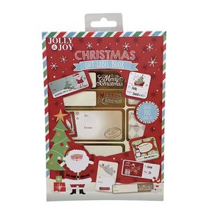 Jolly & Joy Christmas Gift Label Sticker Book Multicoloured