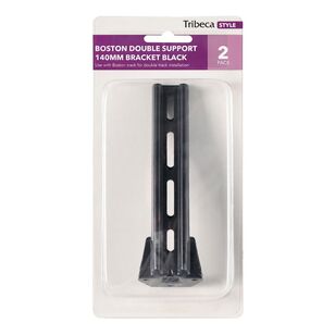 Tribeca Boston Track 140 mm Double Bracket 2 Pack Black 140 mm