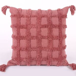 KOO Quinn Tufted Lattice Cushion Rose 50 x 50 cm