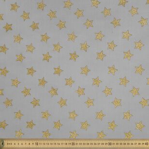 Stars 150 cm Tulle Fabric Black 150 cm