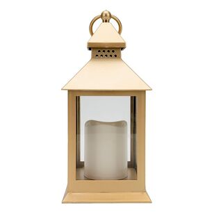 Jolly & Joy LED Candle Lantern Gold 10.5 x 24 cm