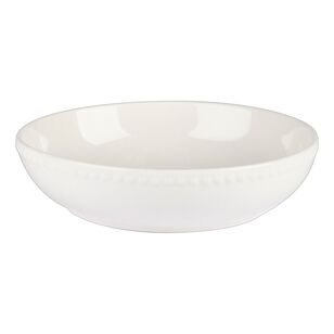 Culinary Co Vintage Pearl Porcelain Pasta Bowl White