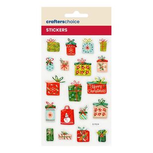 Crafters Choice Christmas Presents Puffy Stickers Multicoloured