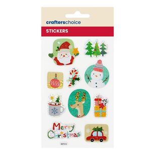 Crafters Choice Holographic Christams Icon Stickers Multicoloured