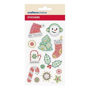 Crafters Choice Christmas Icons Rhinestone Stickers Multicoloured