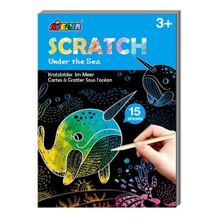 Avenir Under The Sea Scratch Sheets 15 Pack Multicoloured