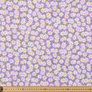 Daisy Dot 112 cm Cotton Blender Fabric Purple 112 cm