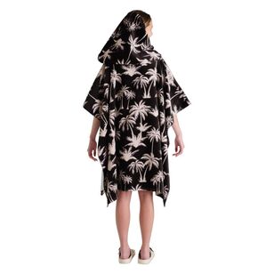 KOO Adult Hooded Palm Tree Beach Towel Poncho Multicoloured