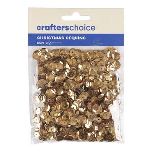 Crafters Choice Christmas Sequins Gold