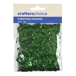 Crafters Choice Christmas Sequins Green
