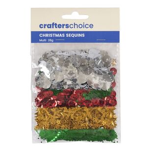 Crafters Choice Christmas Sequins Multicoloured