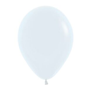 Sempertex Latex Balloon 12 cm White