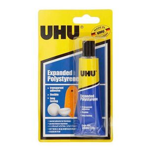 UHU Expanded Polystyrene Glue 33 mL Clear 33 mL