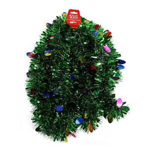 Jolly & Joy Vintage Multicoloured Bulb Tinsel Green