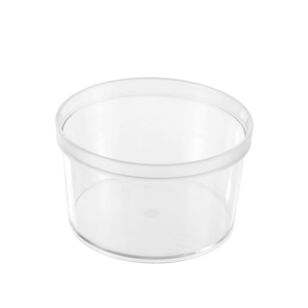 Boxsweden Crystal Sort Round Container Clear 10 x 6 cm