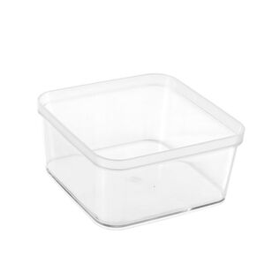 Boxsweden Crystal Sort Square Container Clear 12 x 6 cm