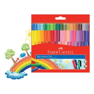 Faber Castell Connector Pens 36 Pack Multicoloured