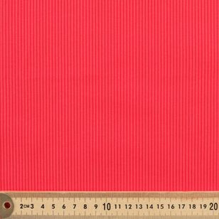 Micro Stripe 112 cm Cotton Blender Fabric Red 112 cm