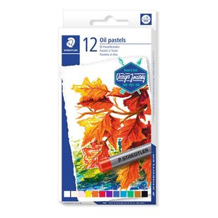 Staedtler Design Journey Oil Pastels 12 Pack Multicoloured