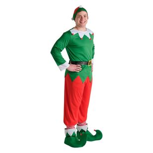 Jolly & Joy Adult Elf Man Christmas Costume Multicoloured