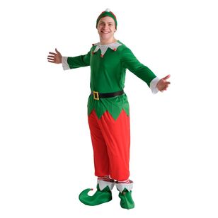 Jolly & Joy Adult Elf Man Christmas Costume Multicoloured