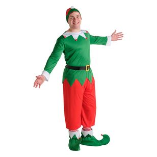 Jolly & Joy Adult Elf Man Christmas Costume Multicoloured