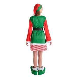 Jolly & Joy Adult Elf Woman Christmas Costume Multicoloured