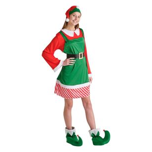 Jolly & Joy Adult Elf Woman Christmas Costume Multicoloured