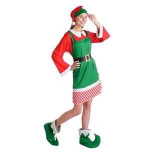 Jolly & Joy Adult Elf Woman Christmas Costume Multicoloured